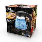 Чайник Adler AD 1274 1.7L black: Сучасний стиль і смак в одному об'ємному чайнику