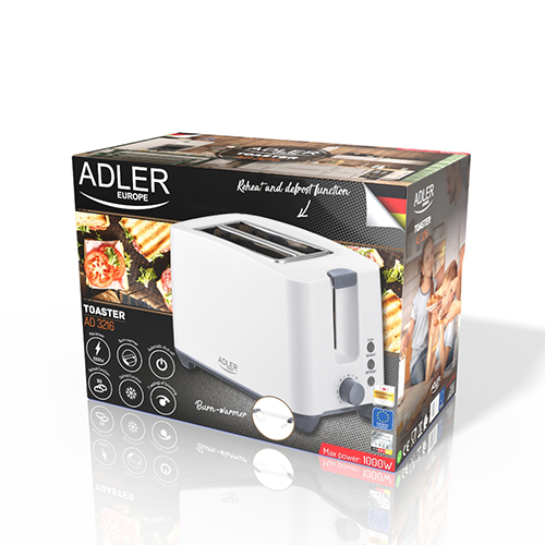 Смачні тости з тостером Adler AD 3216