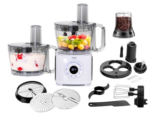 Кухонний комбайн Adler AD 4224 LCD 12в1 - Універсальний контроль в кухні