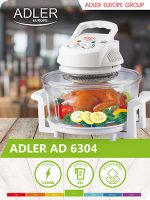 Аерогриль Adler AD 6304 12L: Приготуйте смачні страви з ароматом жаркого