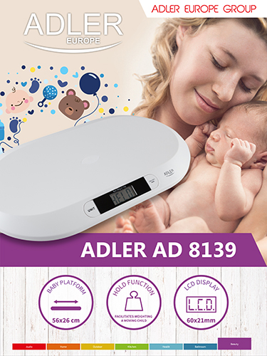 Ваги для новонароджених Adler AD - Підтримка для малят