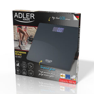 Ваги підлогові Adler AD 8157 gray - Сірі ваги для сучасного стилю