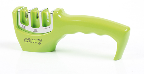 Точилка для керамічних та металевих ножів Camry CR 6709 green: Точіть ваші ножі зеленою точилкою від Camry