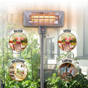 Обігрівач патіо на ніжці Camry CR 7737 - Затишна атмосфера на вашому патіо