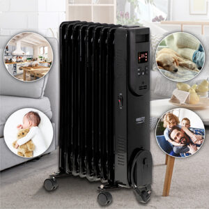 Масляний радіатор з дистанційним керуванням CR 7810 LED (9 ребер) - Тепло в кожному куточку