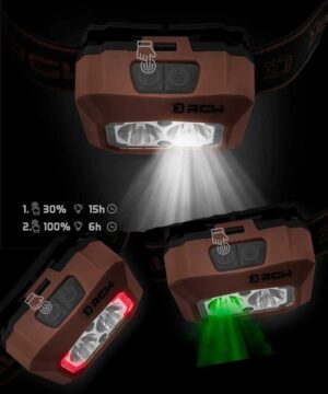 Світлодіодний ліхтарик Delphin RGW PRO обладнаний датчиком руху і володіє трьома кольорами світла