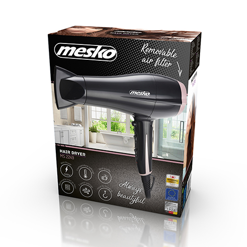 Фен Mesko MS 2249 2000W: Захист волосся та ефективне висушування з Mesko