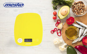Ваги кухонні Mesko MS 3159yellow - Сонячні жовті ваги для кухні