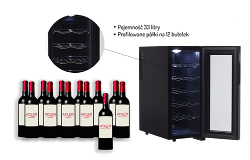 Холодильник для вина напоїв Adler AD 8083