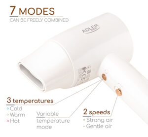 Фен з дисплеєм Adler AD 2272 LED - SUPERSPEED Магазин Мобіч