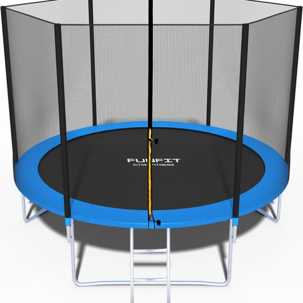 Дитячий Садовий Батут FunFit із Захисною Сіткою і Сходами 312 см - Розваги на Дворі