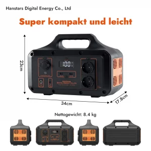 Зарядна Портативна Станція Hanstars HP1000A LiFePo4 1000W/768Wh