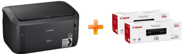 Принтер Лазерний Canon i-SENSYS LBP6030B + 2 Картриджа - Якісний Друк без Перерв