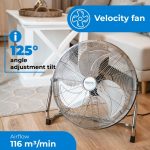 Підлоговий Вентилятор Camry CR 7306 з металевим пропелером діаметром 45 см