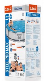 Каркасний Басейн Bestway 366х76 см + Насос Фільтр - Ідеальний для Літнього Відпочинку - Зображення 5