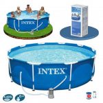 Каркасний Басейн Intex 305х76 см 28202 з Тентом і Фільтр-Насосом - Літній Відпочинок для Всієї Родини - Зображення 2