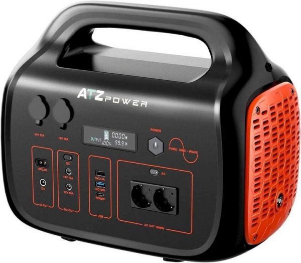 Зарядна Станція ATZPower ATZ1000AEU LiFePO4 1000W 1075Wh - Економне та Ефективне Автономне Живлення