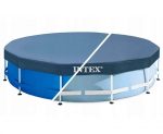 Захисне Покриття Тент для Каркасного Басейну Intex 366 см 28031 - Тент для захисту басейну від бруду і зниження втрат тепла - Зображення 3