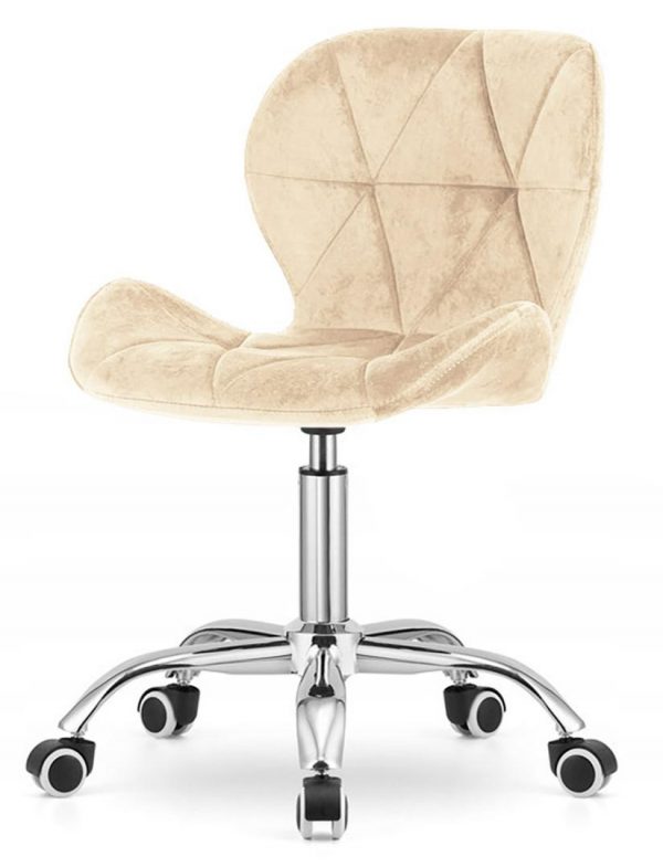 Офісне Крісло VELVET BEIGE - Стиль і Комфорт для Офісного Простору