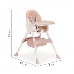 Стільчик для годування 2 в 1 з 5-точковими ременями ECOTOYS HC-823 Зручність і Безпека для Малюка - Зображення 6
