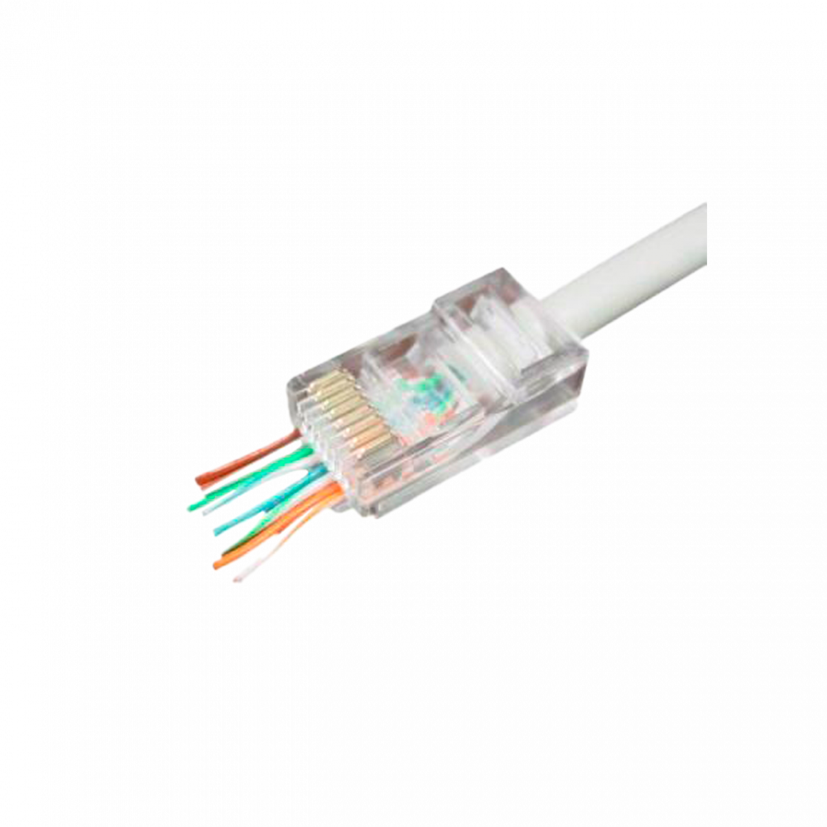 Конектор наскрізний RJ45 Cat.5E (100 шт)