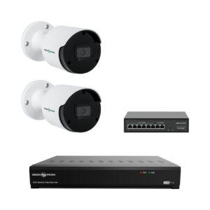 Комплект відеоспостереження на 2 камери 5MP (Ultra AI) GV-IP-K-W80/02
