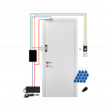 Бездротовий (Wi-Fi) комплект СКУД для важких металевих дверей з двома замками GV-505