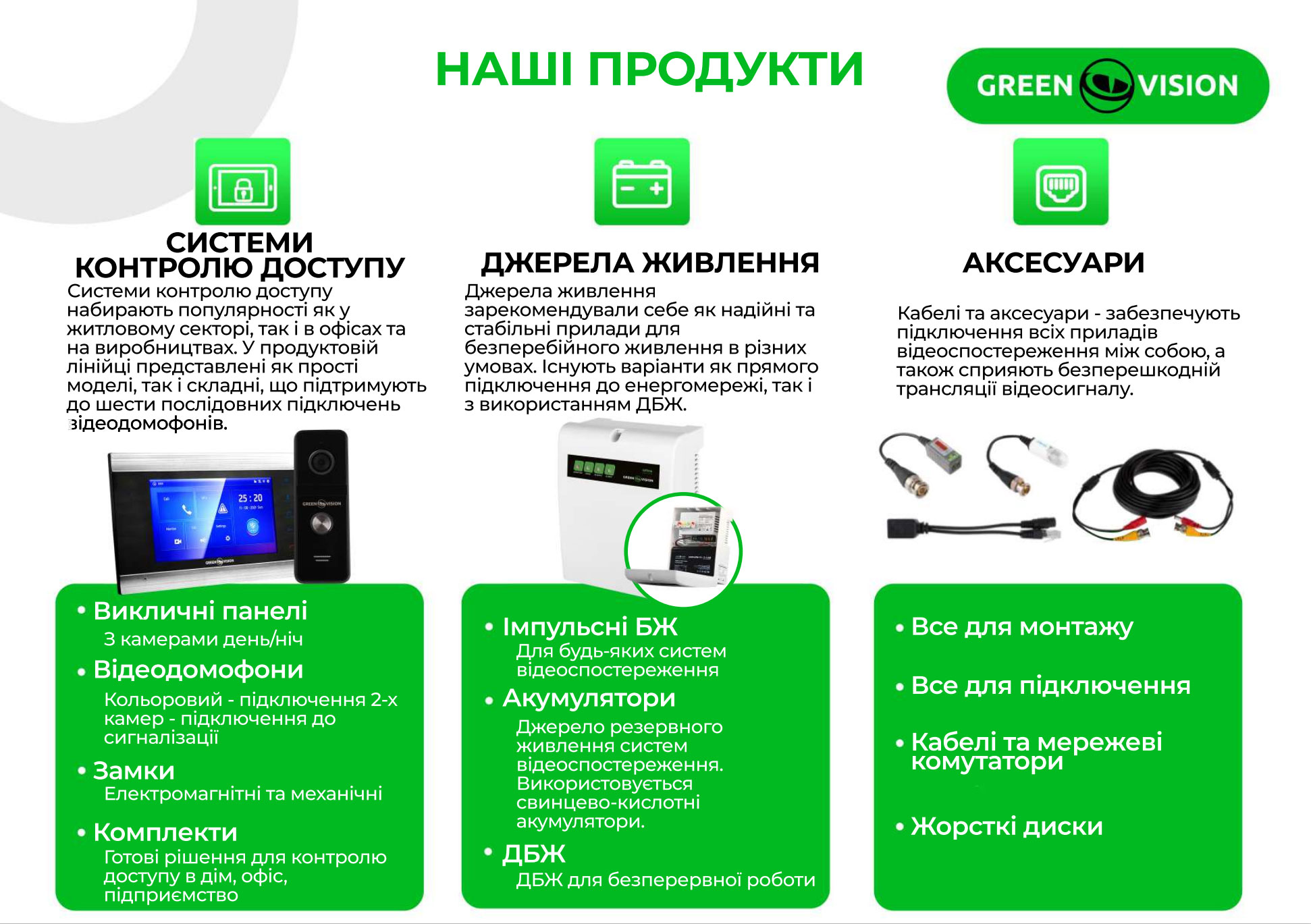 GreenVision магазин Мобіч про бренд