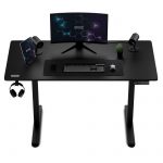 Ігровий електричний комп'ютерний стіл SENSE7 Nojo для геймерів стільниця 120х60 см висота 72-118 см навантаження до 70 кг чорний - Зображення 6