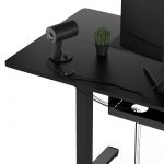 Ігровий електричний комп'ютерний стіл SENSE7 Nojo для геймерів стільниця 120х60 см висота 72-118 см навантаження до 70 кг чорний - Зображення 7