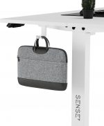 Комп'ютерний електричний стіл для геймерів SENSE7 Nojo White стільниця 140x70 см висота 72 до 118 см навантаження до 70 кг - Зображення 8