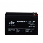 Акумулятор свинцево-кислотний AGM LogicPower LPM 12V 7.2 Ah - Зображення 2