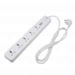 Мережевий фільтр Подовжувач LogicPower 5x220V-2500W 1xUSB-38W/PD/QC3.0 1xType-C 20W 1xUSB 18W - Зображення 3