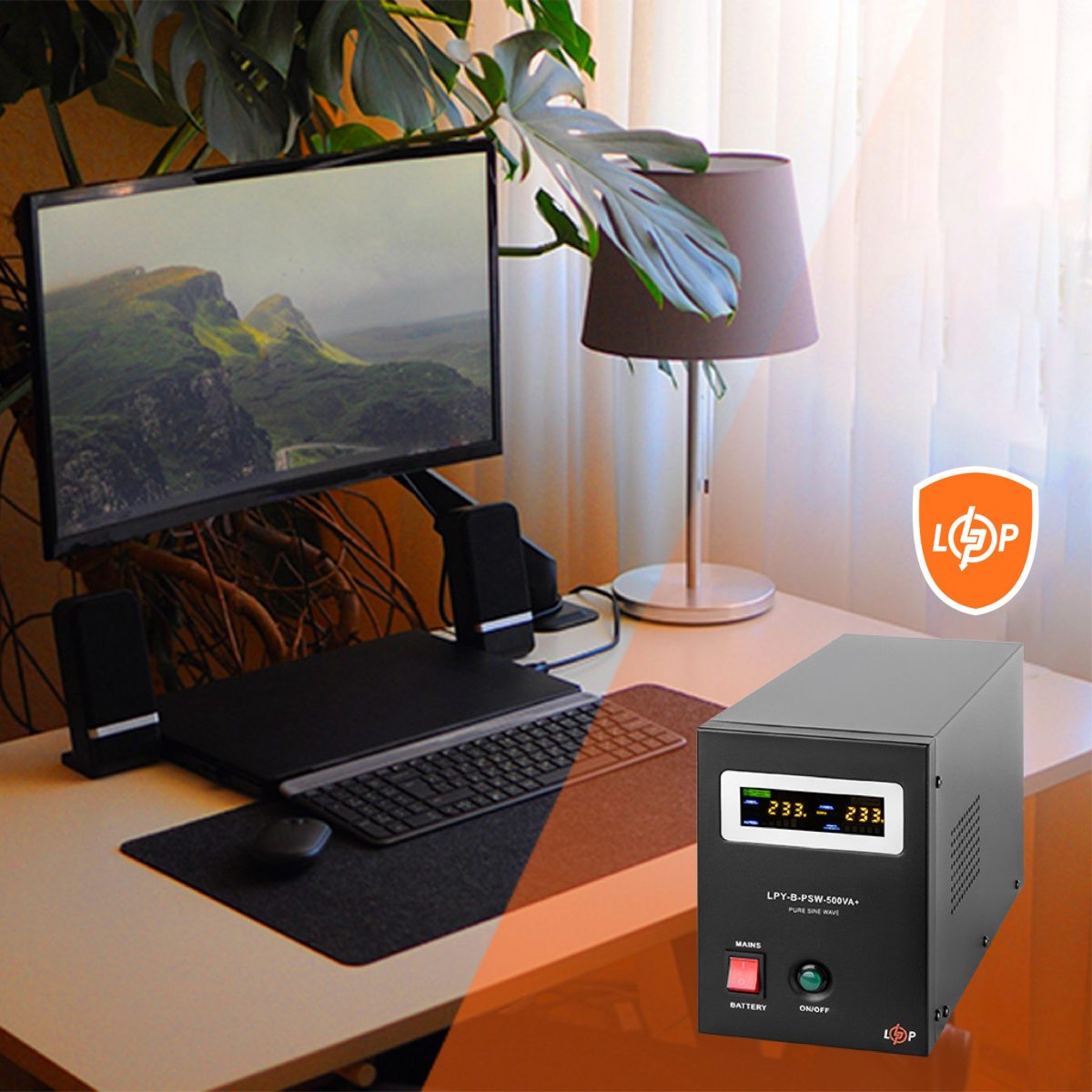 Джерело безперебійного живлення ДБЖ з правильною синусоїдою 12V LPY-B-PSW-500VA+ 350Вт 5A/10A - Зображення 11