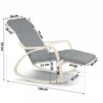 Крісло-качалка Sofotel Suzi сіре Комфорт та стиль для вашого дому - Зображення 7