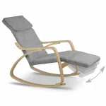 Крісло-качалка Sofotel Suzi світло-сіре Елегантний комфорт для вашого дому - Зображення 2