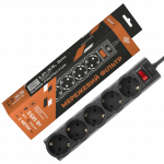 Мережевий фільтр PREMIUM LogicPower LP-X5 2 м Black 3520Вт