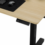 Комп'ютерний електричний стіл SENSE7 Nojo стільниця 120х60 см висота 72-118 см навантаження до 80 кг чорна сосна - Зображення 6