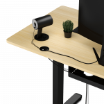 Комп'ютерний електричний стіл SENSE7 Nojo стільниця 120х60 см висота 72-118 см навантаження до 80 кг чорна сосна - Зображення 7