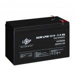 Акумулятор свинцево-кислотний AGM LogicPower LPM 12V 7.5 Ah - Зображення 3
