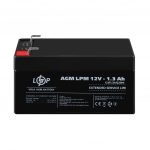 Акумулятор свинцево-кислотний AGM LogicPower LPM АКБ 12V 1.3 Ah
