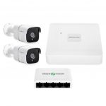 Комплект відеоспостереження на 2 камери GreenVision GV-IP-K-W68/02 4MP Lite