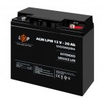 Акумулятор свинцево-кислотний AGM LogicPower LPM 12V-20 Ah під болт М5 - Зображення 3