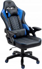 Геймерське крісло KRAKEN Feyton чорно-синє - комфорт та стиль для тривалих ігор - Зображення 11