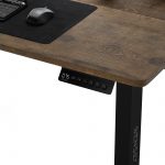 Геймерський електричний стіл SENSE7 Nojo стільниця 120x60 см висота 72-118 см навантаження до 70 кг Чорний дуб - Зображення 3