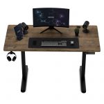 Геймерський електричний стіл SENSE7 Nojo стільниця 120x60 см висота 72-118 см навантаження до 70 кг Чорний дуб - Зображення 5