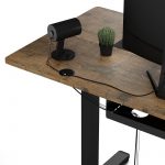 Геймерський електричний стіл SENSE7 Nojo стільниця 120x60 см висота 72-118 см навантаження до 70 кг Чорний дуб - Зображення 6