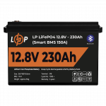 Акумулятор LogicPower LP LiFePO4 12V 12.8V 230 Ah 2944Wh Smart BMS 150А з BT пластик - Зображення 2
