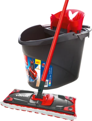 Набір для прибирання Швабра + Відро з віджимом Ультрамакс Vileda 155737 UltraMax