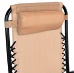 Розкладний лежак 2в1 eHokery ORION бежевий- Елегантний дизайн та комфорт для вашого відпочинку на пляжі та в саду - Зображення 7